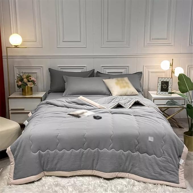 Lightweight Reversible Comforter | All-Season Bedding | Soft Microfiber Quilt