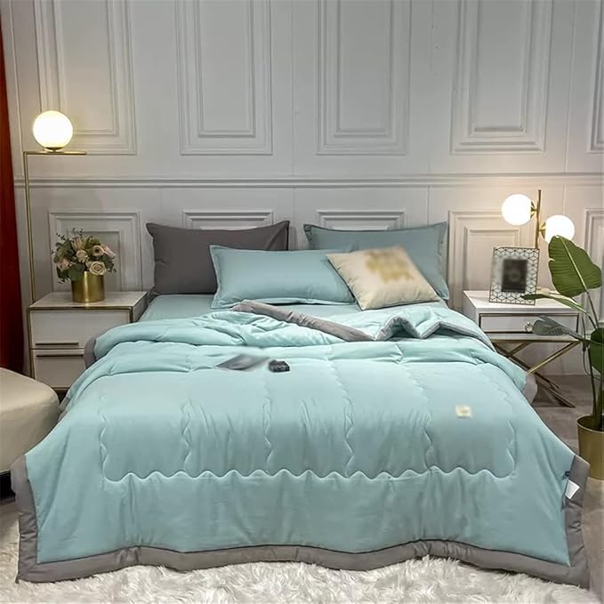 Lightweight Reversible Comforter | All-Season Bedding | Soft Microfiber Quilt