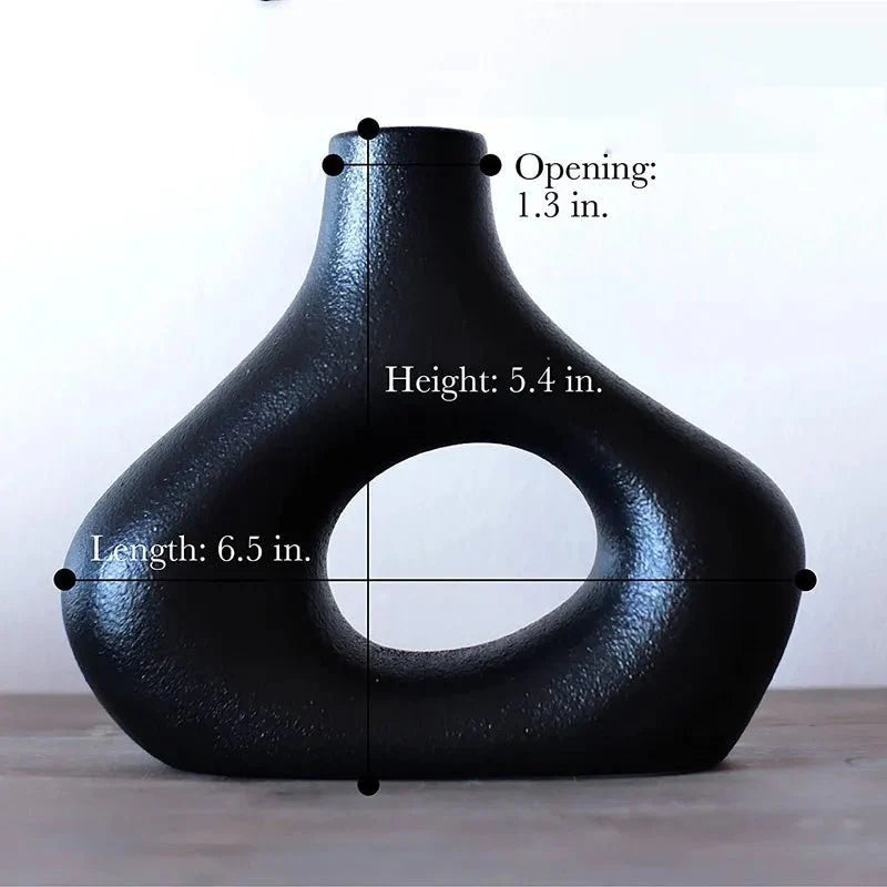 Modern Sculptural Vase Set | Minimalist Home Decor | Matte Ceramic Finish