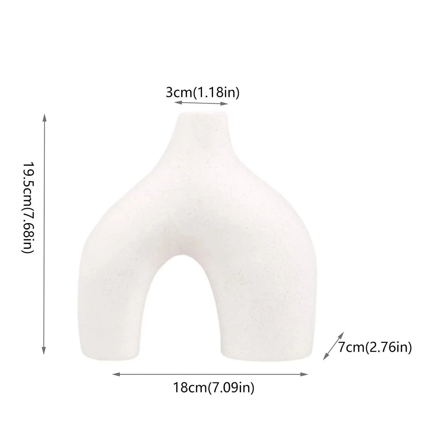Modern Sculptural Vase Set | Minimalist Home Decor | Matte Ceramic Finish
