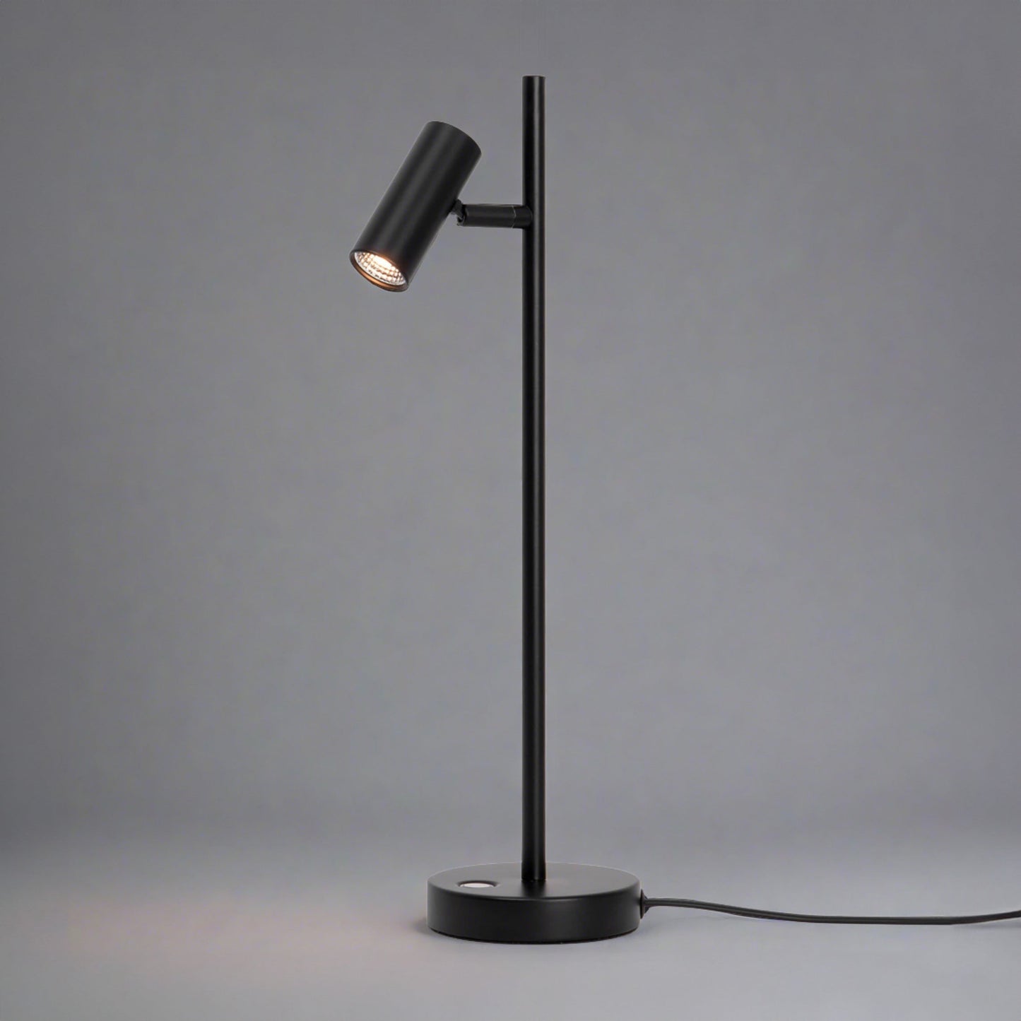 Minimalist LED Table Lamp | Modern Desk Lighting | Matte White Metal