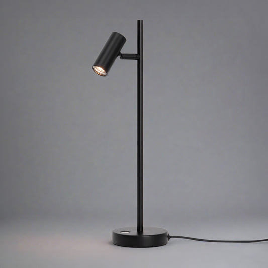 Minimalist LED Table Lamp | Modern Desk Lighting | Matte White Metal